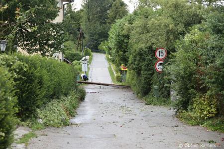 Neurje z vetrom podiralo drevesa in odkrivalo strehe (4)